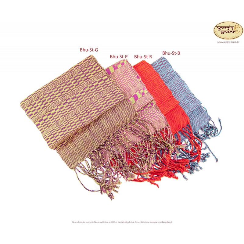 Nepal Schal - Bhutan Design, Baumwolle