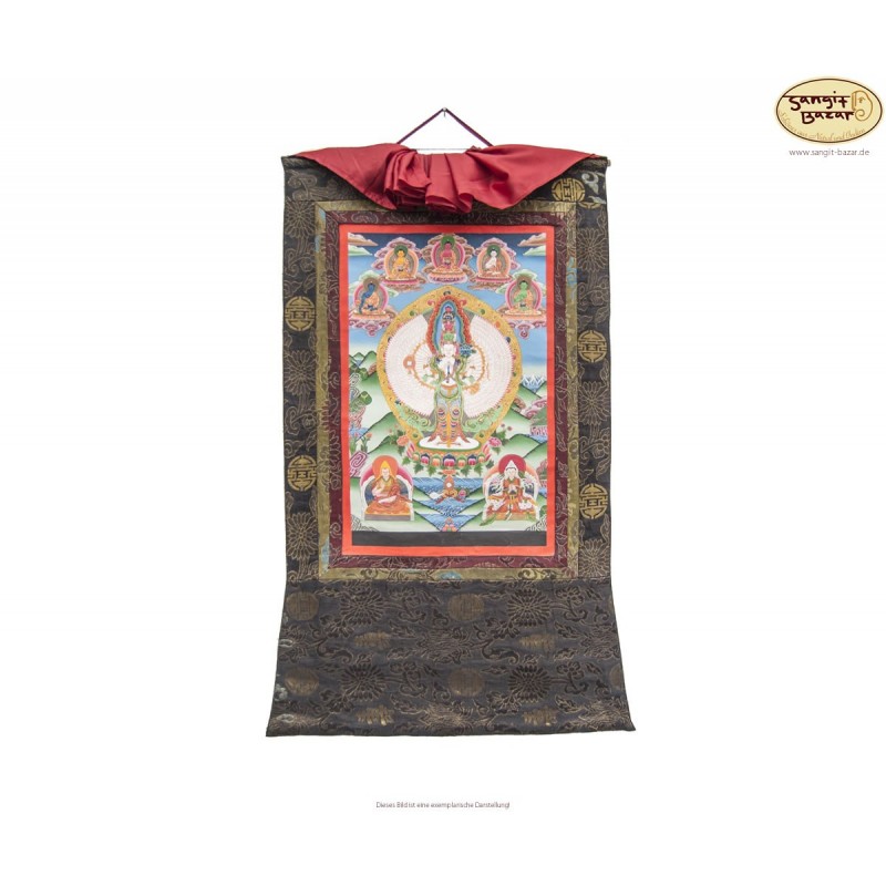Thangka Lokeshwore ca. 37cm x 48cm aus Nepal by Madhu Chitrakar